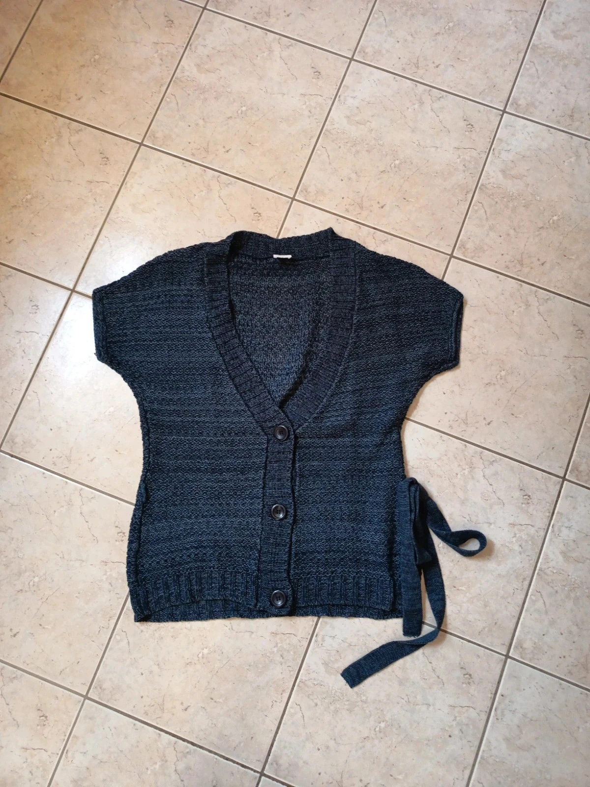 Gilet bleu Camaïeu